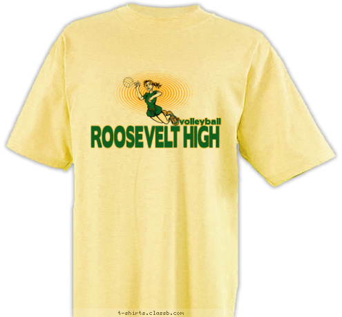 ROOSEVELT HIGH volleyball T-shirt Design SP1259