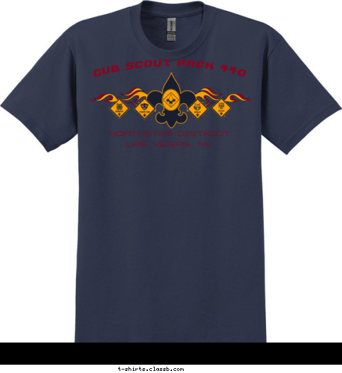 Cub Scout Pack 440 NORTHSTAR DISTRICT
LAS VEGAS, NV T-shirt Design 