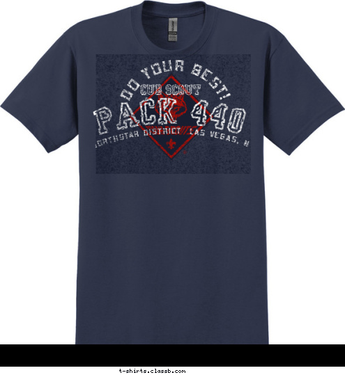 PACK 440 NORTHSTAR DISTRICT  LAS VEGAS, NV  CUB SCOUT DO YOUR BEST! T-shirt Design 