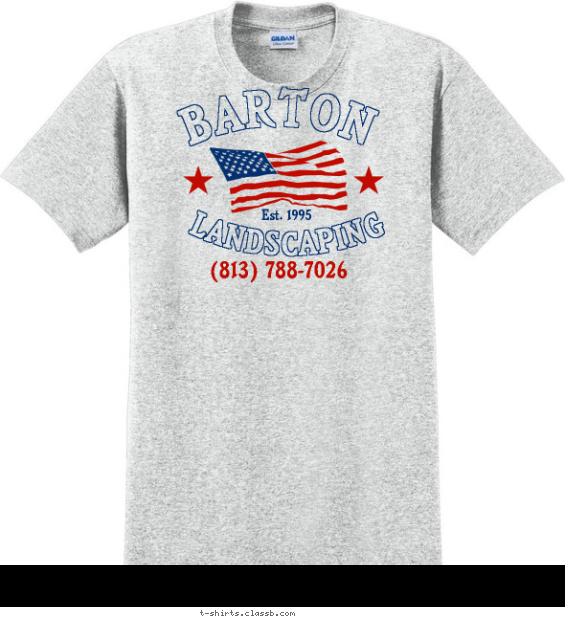 American Flag T-shirt Design