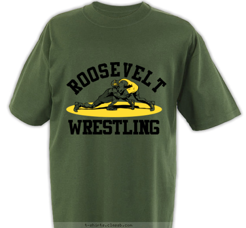 WRESTLING ROOSEVELT T-shirt Design SP1269