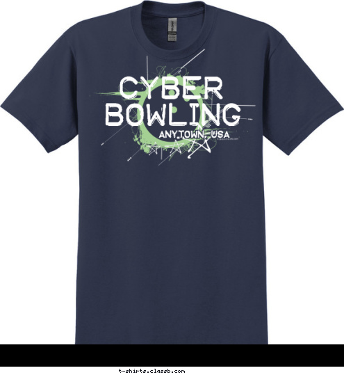 ANYTOWN, USA ANYTOWN, USA CYBER BOWLING T-shirt Design sp1509