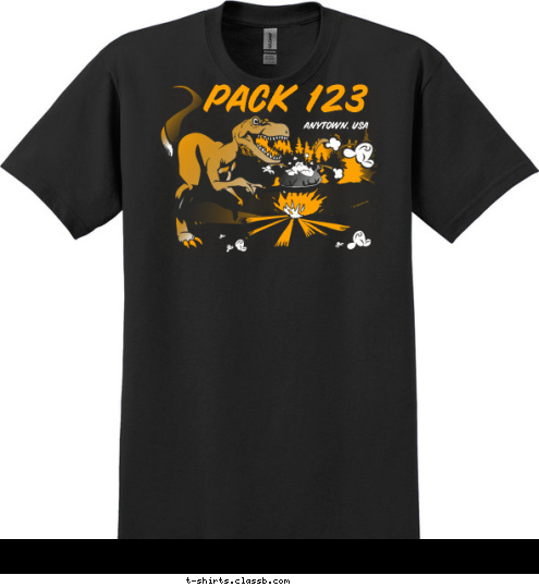 PACK 123 ANYTOWN, USA T-shirt Design 