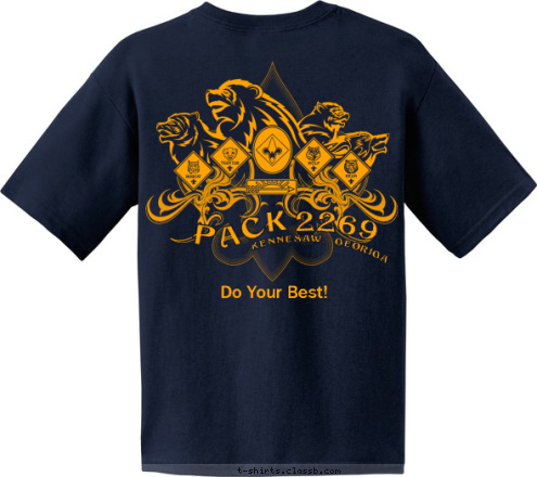 New Text Do Your Best! KENNESAW, GEORIGA PACK 2269 2269 M.P.C.S. K PAC T-shirt Design 