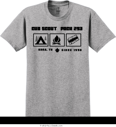 Anna, TX PACK 293 SINCE 1990 CUB SCOUT T-shirt Design 