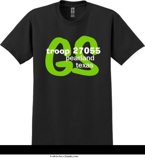 texas pearland troop 27055 GS T-shirt Design 