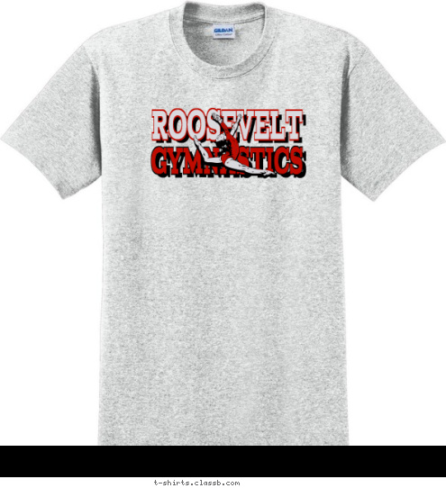 GYMNASTICS ROOSEVELT ROOSEVELT GYMNASTICS ROOSEVELT T-shirt Design SP1515