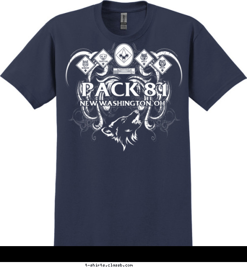 NEW WASHINGTON, OH PACK 81
 T-shirt Design 