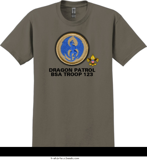 BSA TROOP 123 DRAGON PATROL T-shirt Design 