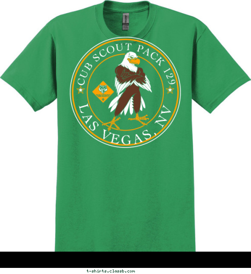 LAS VEGAS, NV CUB SCOUT PACK 129 T-shirt Design 