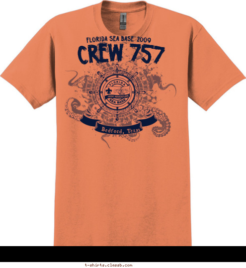 CREW 757 Bedford, Texas T-shirt Design 