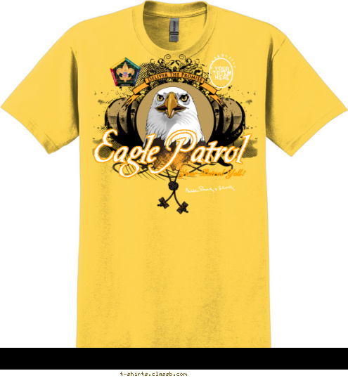 Eagle Patrol Your Patrol Yell! C1-250-11-1 Your 
Totem 
Here T-shirt Design 