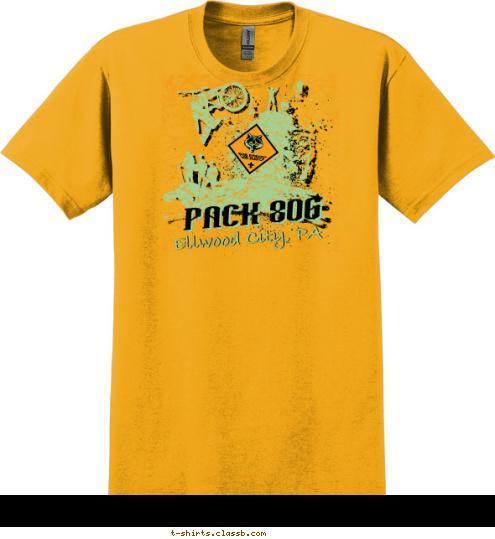 PACK 806 Ellwood City, PA T-shirt Design 