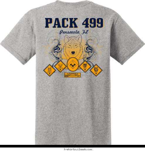 Pensacola, FL Pensacola, FL PACK 499 PACK 499 Pensacola, FL 499 PACK  T-shirt Design 