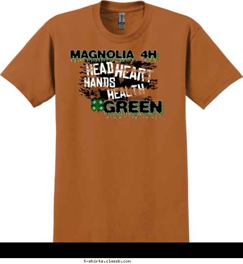 TO MAKE THE BEST BETTER! MAGNOLIA 4H GREEN T-shirt Design 