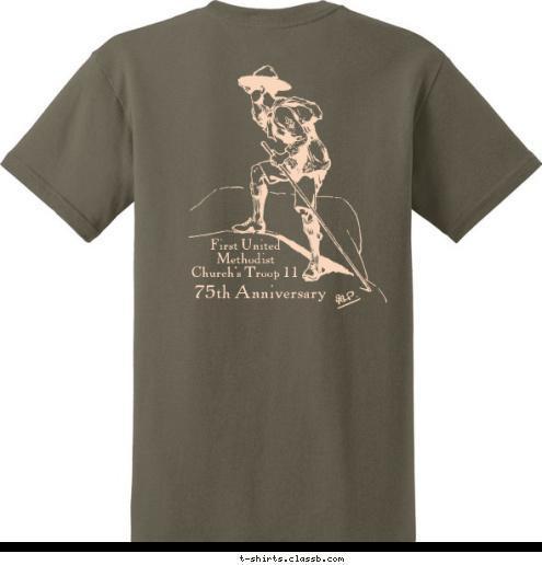 First United
Methodist
Church's Troop 11 75th Anniversary ENID, OKLAHOMA TROOP 11 T-shirt Design 