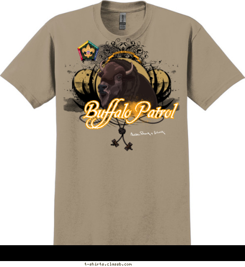 Buffalo Patrol C1-250-11-1 Your 
Totem 
Here T-shirt Design 