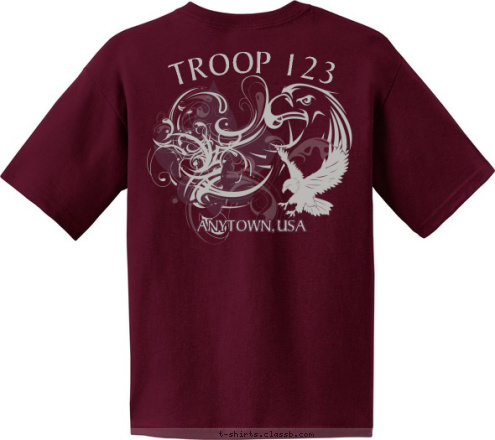 ANYTOWN, USA TROOP 123 T-shirt Design 