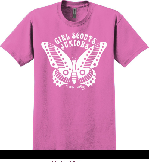 JUNIORS GIRL SCOUTS Troop 20839 T-shirt Design 