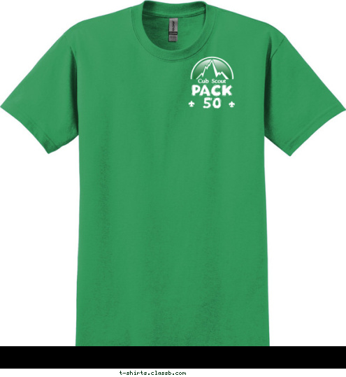 BPO Elks 1875 Cub Scout, Pack 50 Toms River, NJ PACK 
50 Anytown, USA Cub Scout T-shirt Design 