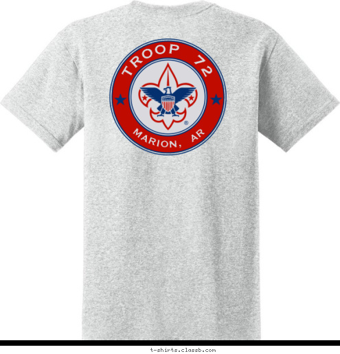 1961 EST. MARION,  AR TROOP  72 TROOP  72  MARION,  AR T-shirt Design 