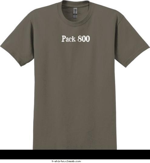 Pack 800 T-shirt Design 