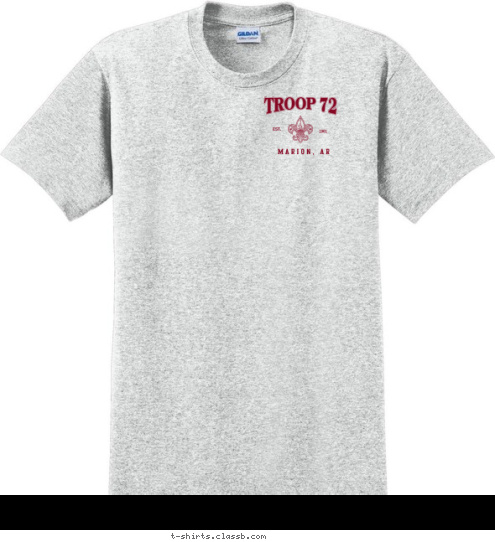 TROOP 72 1961 EST. TROOP 72 Marion, AR TROOP 72 Marion, AR T-shirt Design 