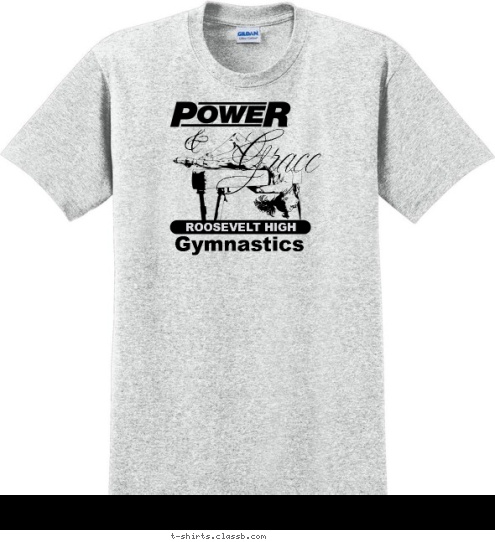 Grace & Grace Gymnastics ROOSEVELT HIGH T-shirt Design sp1517