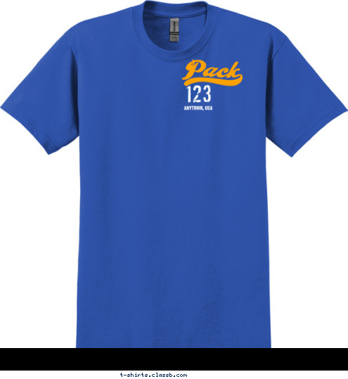 123 123 ANYTOWN, USA ANYTOWN, USA CUB SCOUT T-shirt Design 