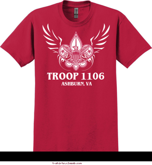 ASHBURN, VA TROOP 1106
 T-shirt Design 