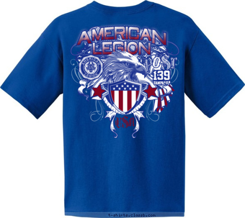 TAMPA, FL AMERICAN LEGION
 139 POST 139
 USA T-shirt Design 