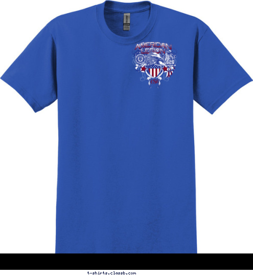 GLADSTONE, MO 626 USA AMERICAN LEGION
 POST 626
 T-shirt Design 