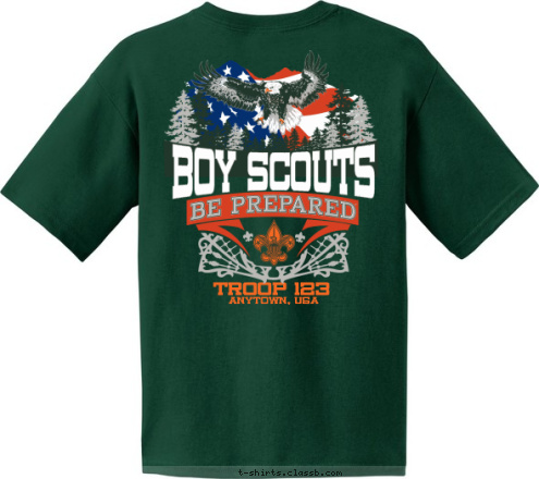 BOY SCOUTS ANYTOWN, USA TROOP 123 T-shirt Design 