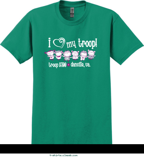 New Text troop! my i Danville, Va. troop 9300 T-shirt Design 