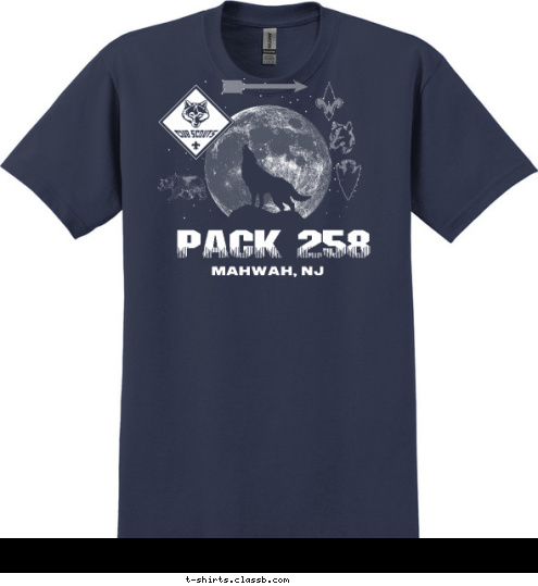 DO YOUR BEST! PACK 258 MAHWAH, NJ T-shirt Design 