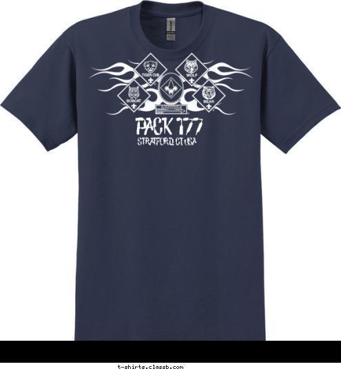 PACK 177 STRATFORD CT USA T shirt Design