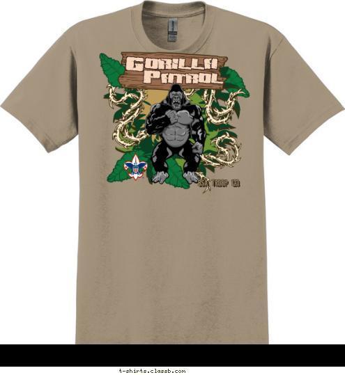 BSA TROOP 123 orilla G P atrol T-shirt Design SP3311