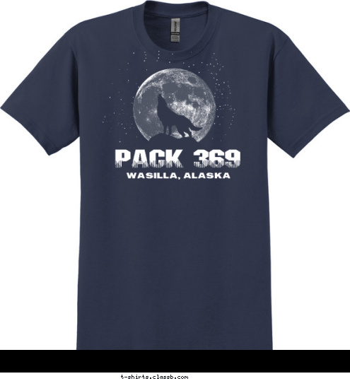 WASILLA, AK PACK 369 PACK 369 WASILLA, ALASKA T-shirt Design 