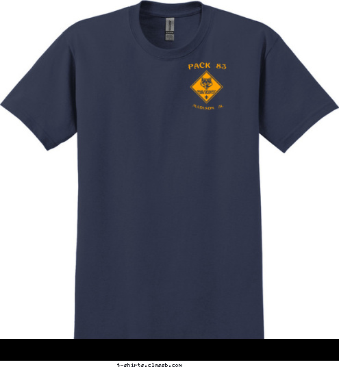 MADISON, AL DO YOUR BEST MADISON, AL  PACK 83 83 K PAC T-shirt Design 