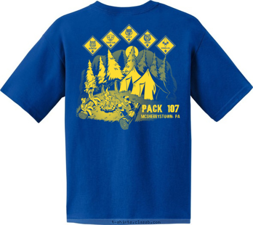 Annunciation B.V.M
McSheerystown Pack 107 McSherrystown, PA PACK 107 T-shirt Design 