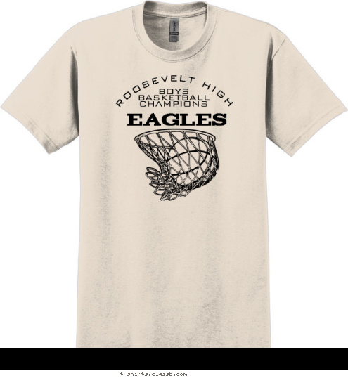 ROOSEVELT HIGH BOYS
BASKETBALL
CHAMPIONS EAGLES T-shirt Design sp1092