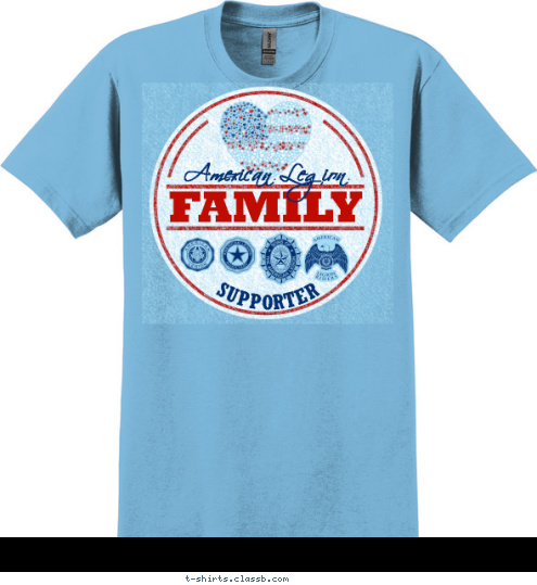 SUPPORTER American Legion FAMILY T-shirt Design SP4729