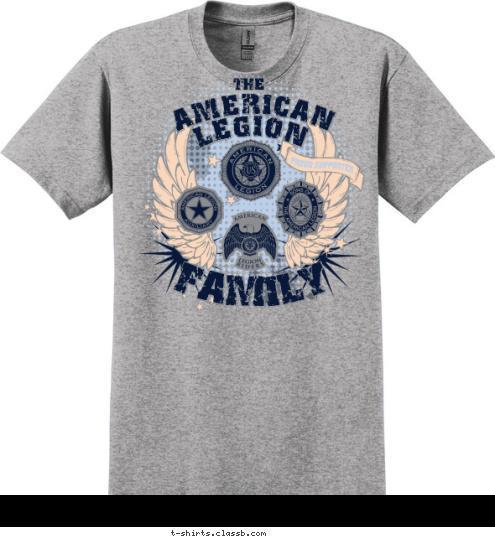 AMERICAN LEGION FAMILY LEGION AMERICAN THE T-shirt Design SP4736