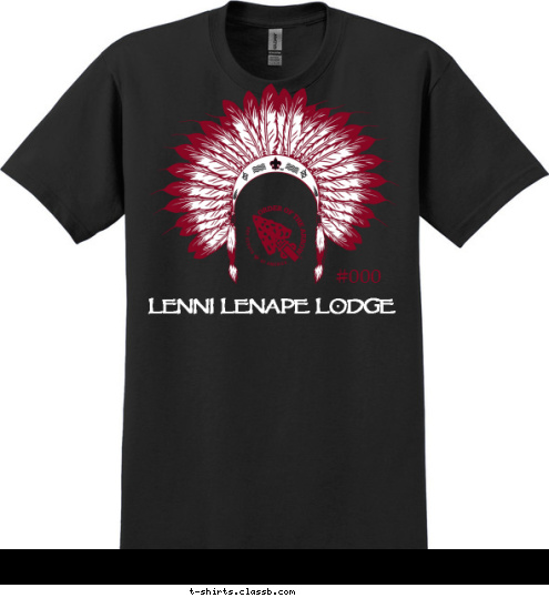 #000 LENNI LENAPE LODGE T-shirt Design SP4744