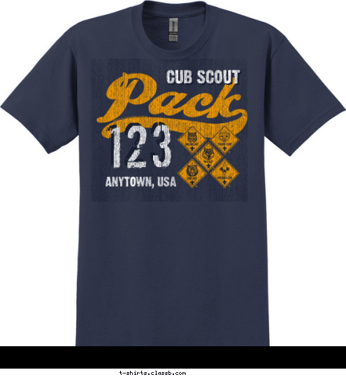 PINEWOOD DERBY
BLUE AND GOLD
MT MONADNOCK
SPOOK-O-REE
CHUCKWAGON
AUTOBAHN
FREEZEOUT
FISHING DERBY
CAKE AUCTION
WEBELOS WOODS
SUMMER CAMP 123 ANYTOWN, USA CUB SCOUT T-shirt Design 