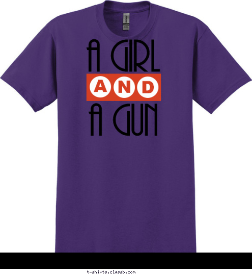 Conference 2014 Caddo Mills Chapter D N A a girl a gun T-shirt Design 