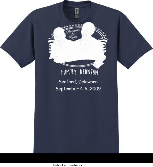 September 4-6, 2009 Seaford, Delaware FAMILY-REUNION Harper-Whitfield T-shirt Design 