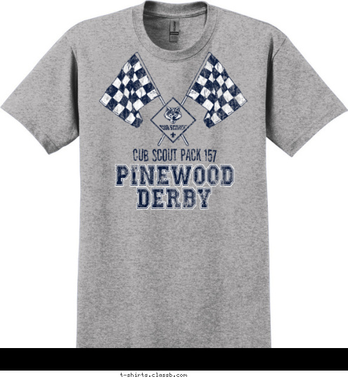 DERBY DERBY PINEWOOD Cub Scout Pack 157 Cub Scout Pack 157 PINEWOOD T-shirt Design 