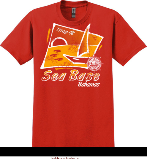 Bahamas Troop 48 T-shirt Design 