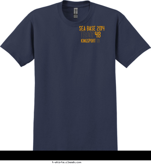 TN SEA BASE 2014 Troop 48     Kingsport, TN BAHAMAS KINGSPORT 48 BASE TROOP SEA T-shirt Design 